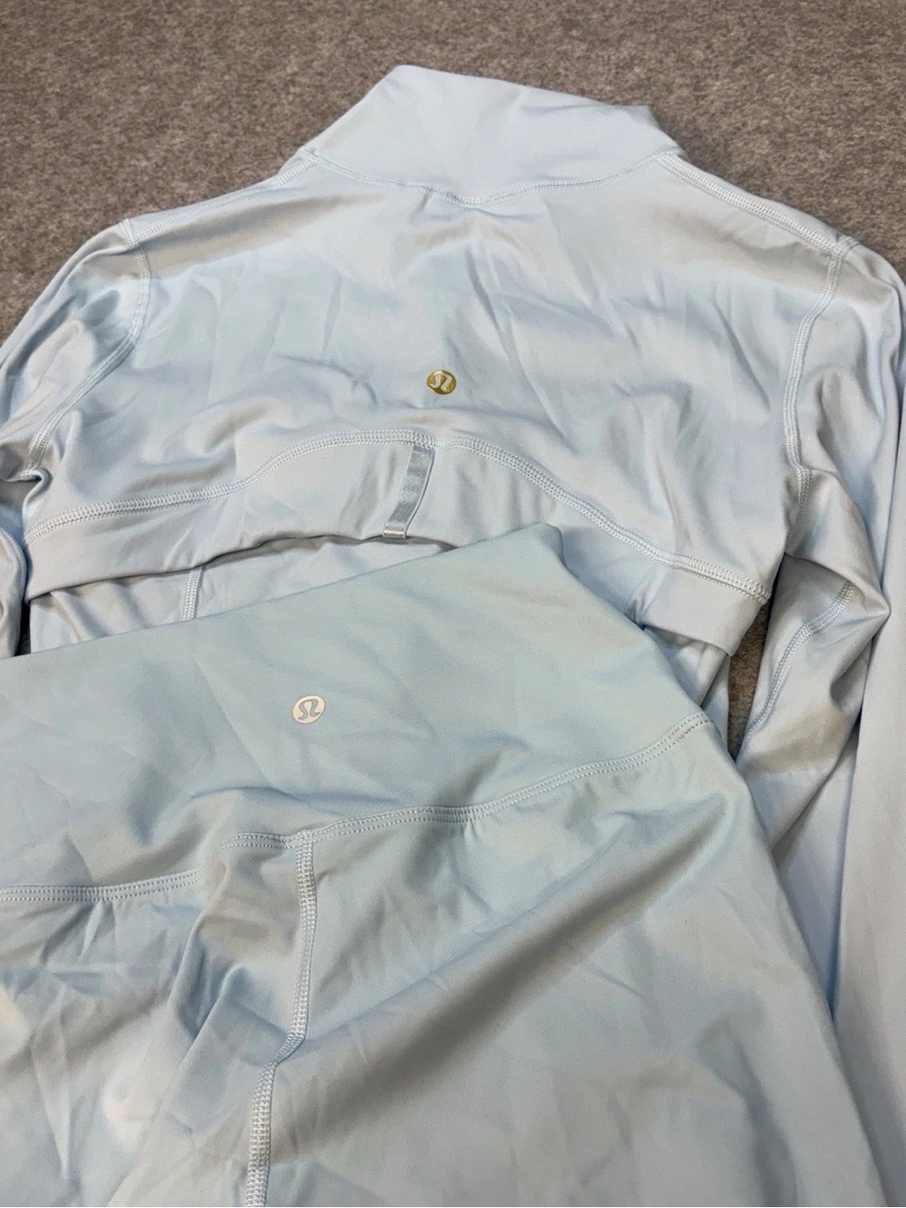 lululemon athletica Light Blue Zip Jacket & Leggings Set - Picture 3 of 3